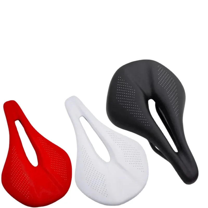 Leather Carbon Saddle MTB/Road 143/155MM Bike Saddle Super Light Leather Carbon Cushions Carbon Rails Bicycle Seat Bike Seat