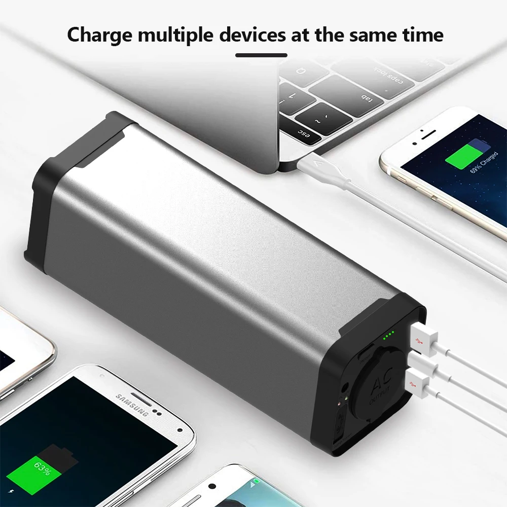 All power 150WH 3.7V 40800mAh travel Laptops portable 220V 110V 150W AC Power Station Bank