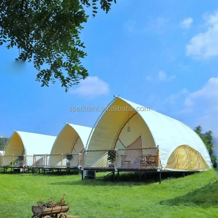 Outdoor Luxury Sailing Yurt Hotel Safari Tent Waterproof Resort Sailing Glamping Tents with Steel Pole