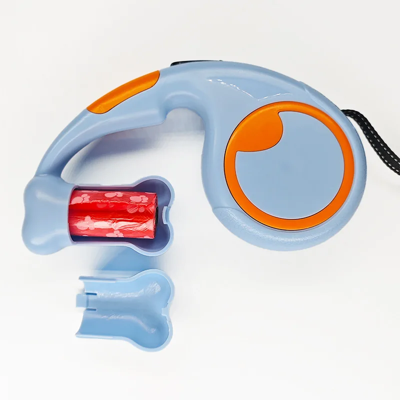 New automatic retractable pet dog leash 3m/5m outdoor dog walking traction rope with poop bag dispenser