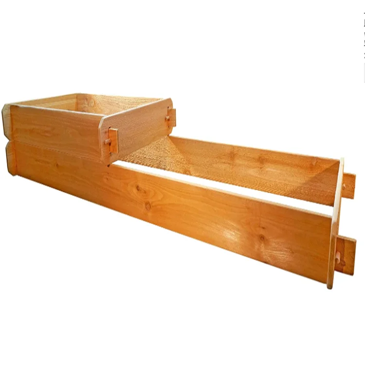 Gardens Raised Bed Kit 2 Tiered (2x3 2x6) Western Red Cedar with Mortise and Tenon Joinery 2 Feet x 6 Feet