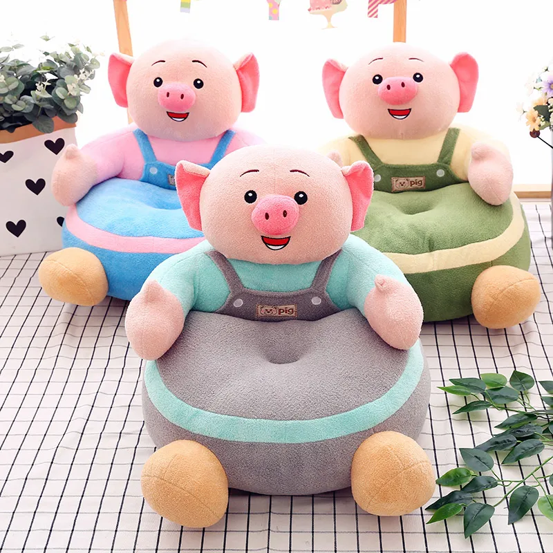 Hot sale pig pattern plush toy sofa baby sofa chair plush toy pick price