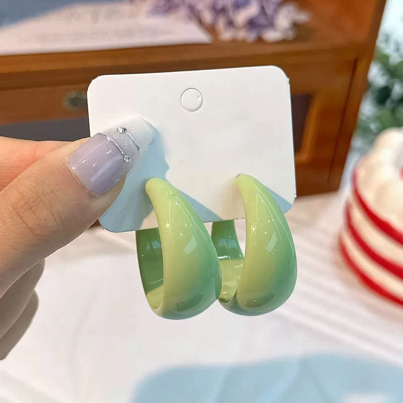 Women Clear Earring Acrylic Trendy Korean Acetic earrings Jewelry