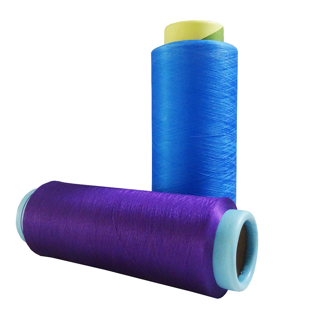 80% Polyester 20% nylon dope dyed microfiber yarn for cleaning towel