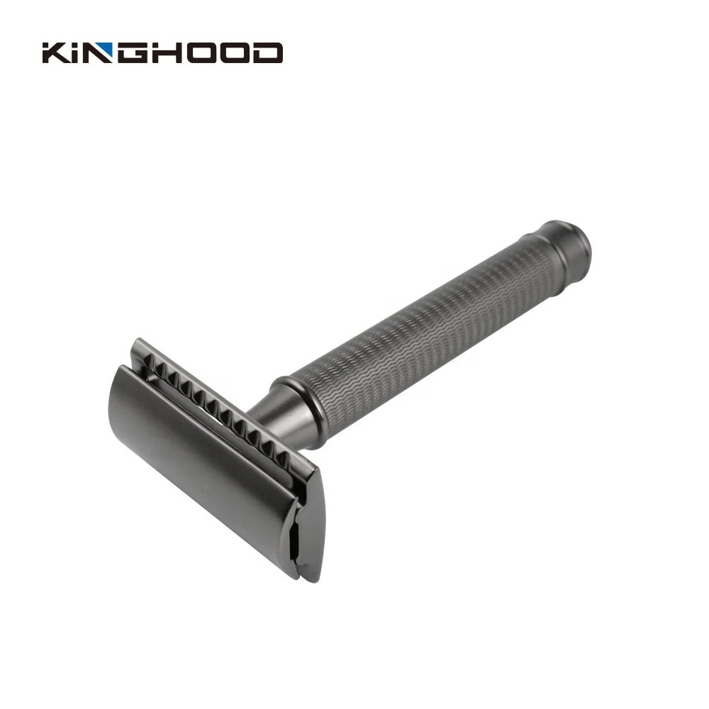 Traditional Design High Quality Mens Copper Metal Handle Double Edge 3 Pieces Shaving Safety Razor