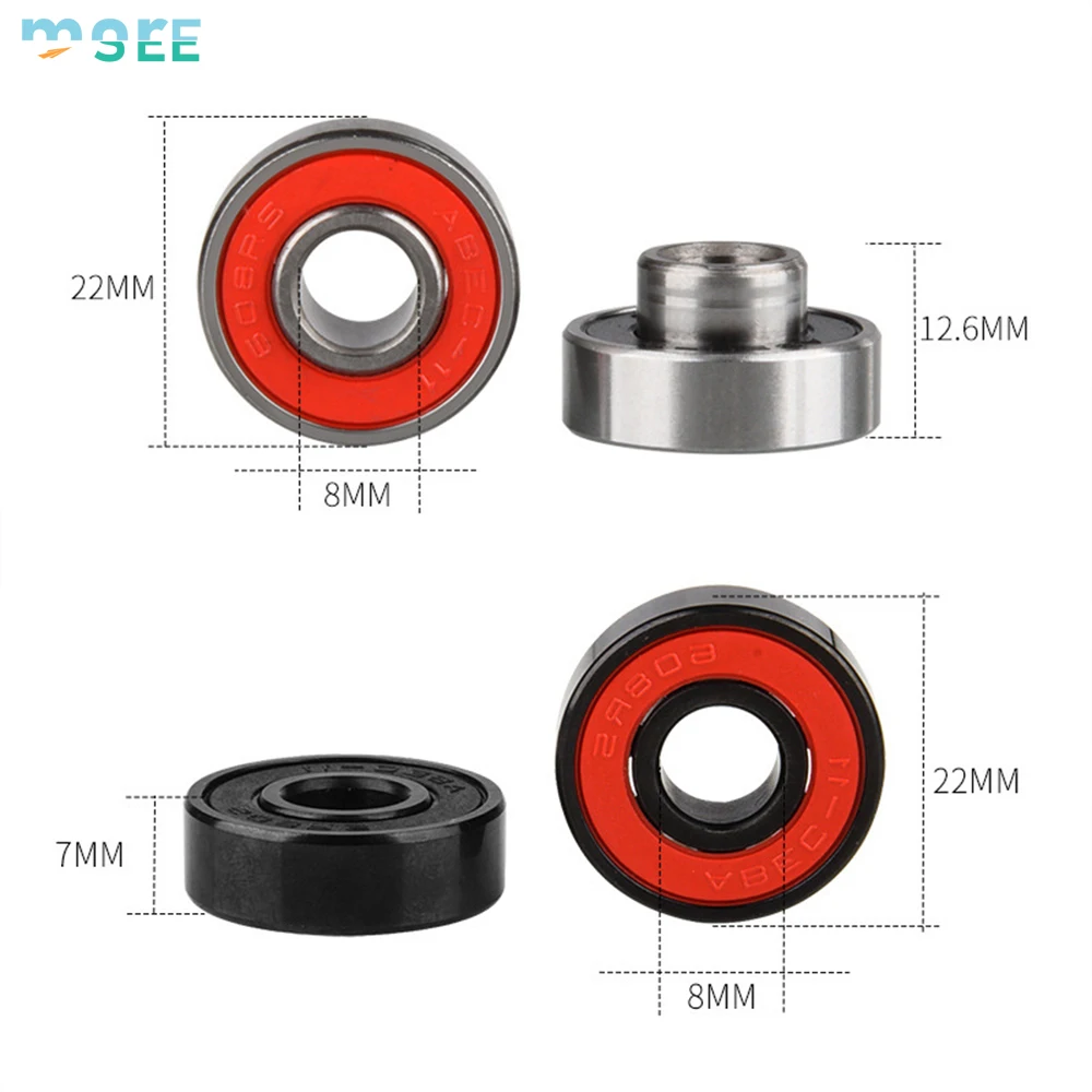 SeeMore Selection High Speed Double Shielded 608 RS ABEC-11 Trucks Scooters Wheel Skateboard Bearings