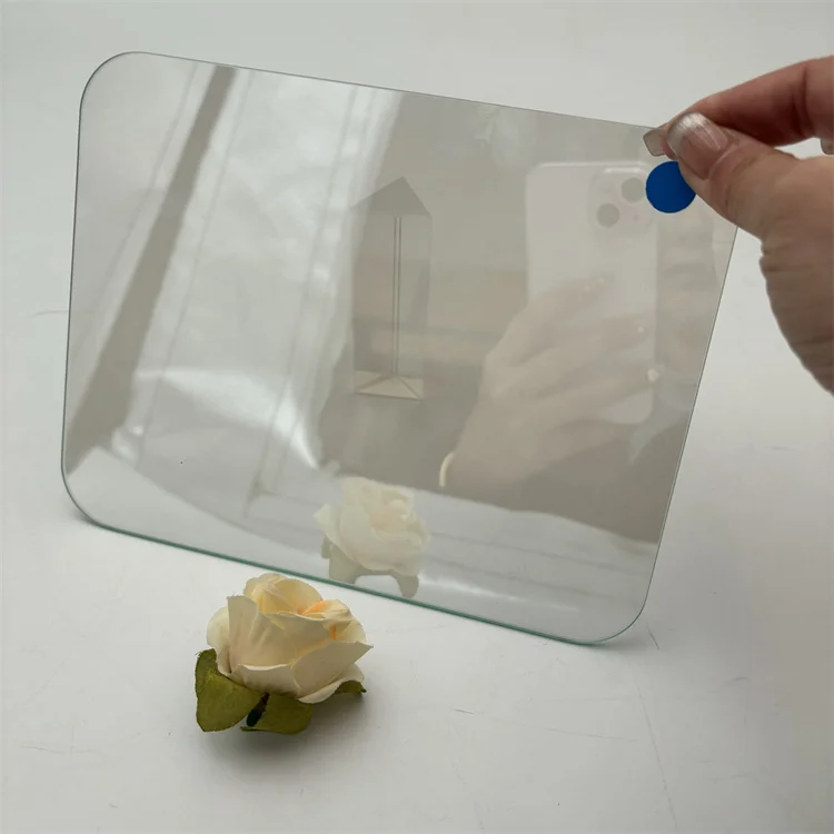 Good quality 2mm 3mm One way mirror transparent teleprompter spectroscope mirror glass for microscope