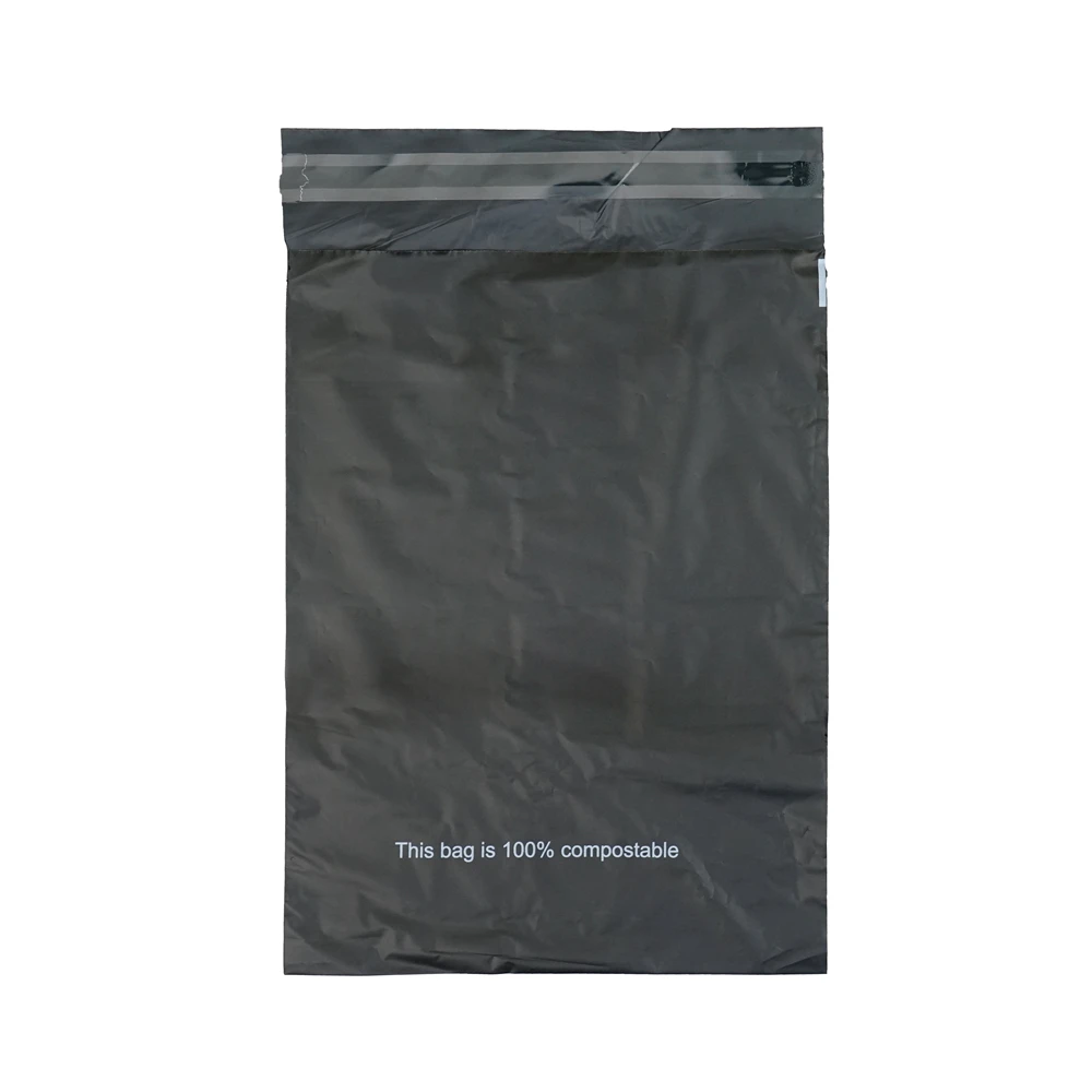 24*28'/60*70cm custom black apparel mailers bag white mailer compostable biodegradable mailer bag