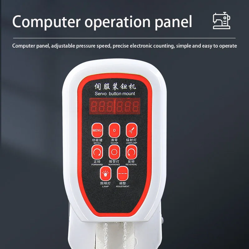 Semi-auto Computer Servo Integrated Buckle Riveting Machine Hole Punch Punching for Leather