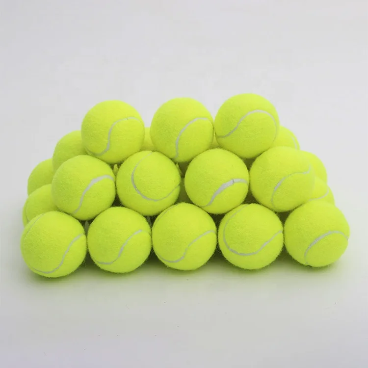 Hot selling High Elasticity Yellow Green Tennis Ball Training beach Tennis Balls