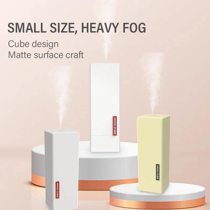 Household Appliances Portable Small ABS+PP+Silicone 270ml Capacity Cube Humidifier