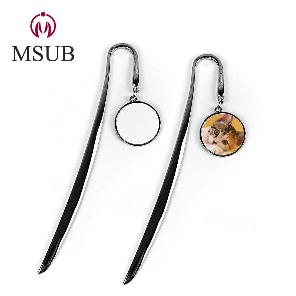 
sublimation aluminum high quality customized metal bookmark 