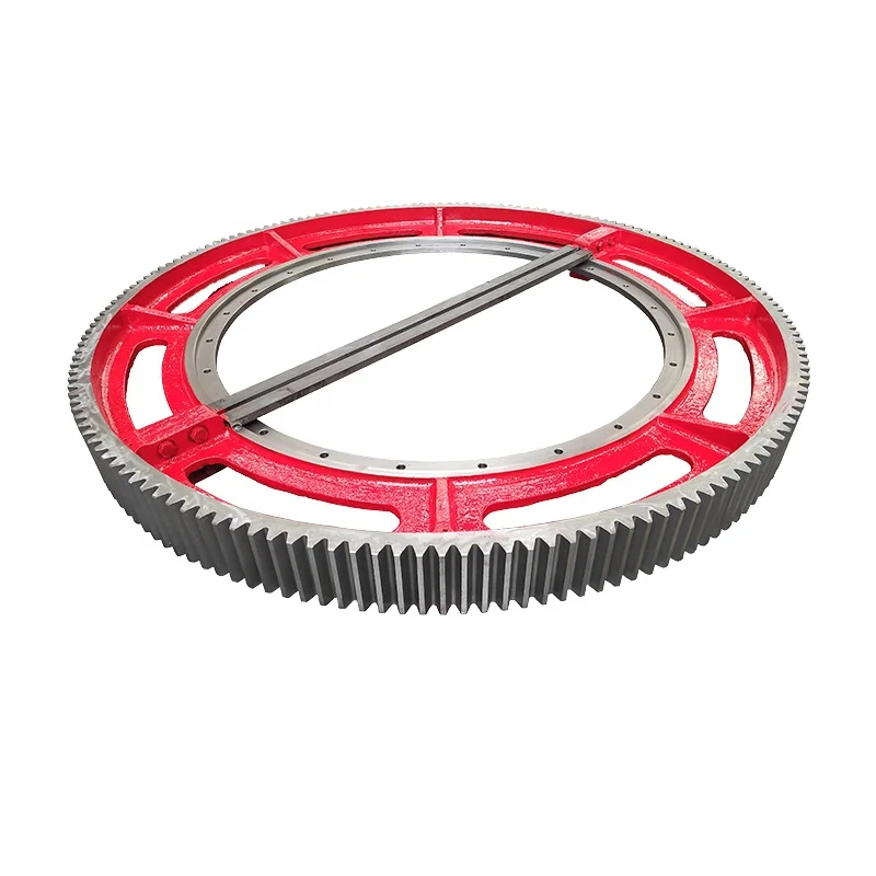 Customized cement rotary kiln cast steel coal mill large gear ball mill spur gear