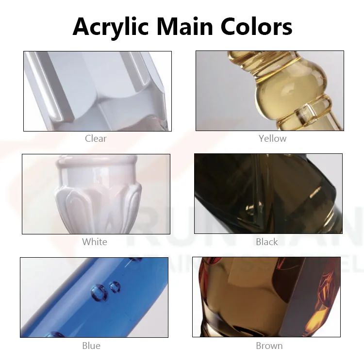 Acrylic railing manufacture handrail crystal balcony fence glass led railing column master pillar