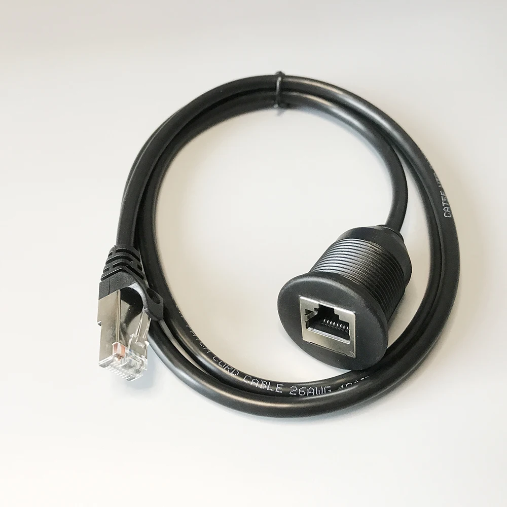 Wholesale Waterproof Lan cable RJ45 Male to Female Extension Cable cat5e patch Ethernet Cable