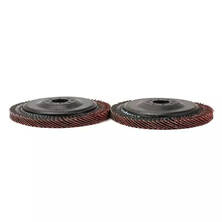 Calcination of thickened fiber mesh cover sanding wheel grinding flap discs flap disc for metal stainless steel polishing