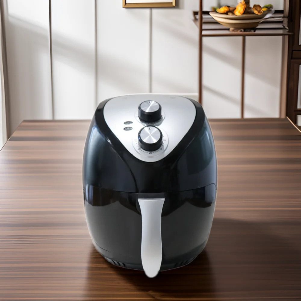3.5L Small Capacity LCD Display Digital Temperature Control Mechanical Electric Air Fryer Without Oil