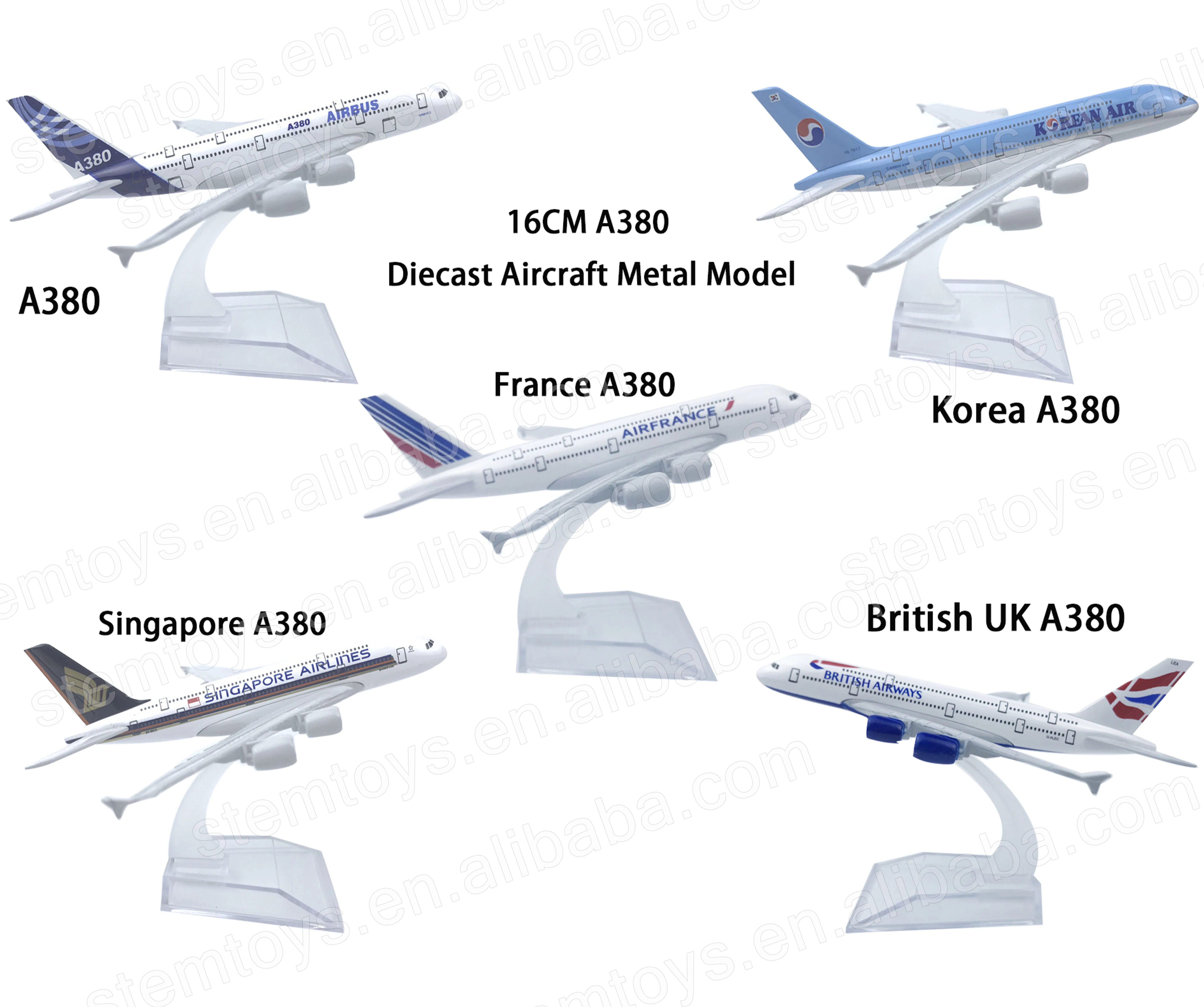 Diecast Air Model 1:400 Aircraft Airbus A320 Air Busan Alloy Plane Model South Korea 320 for Xmas Gift Decoration