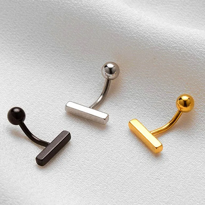 Eico Simple Daily Style 18k Gold Plated 316L Stainless Steel Belly Button Rings Surgical Steel Women Piercing Jewelry