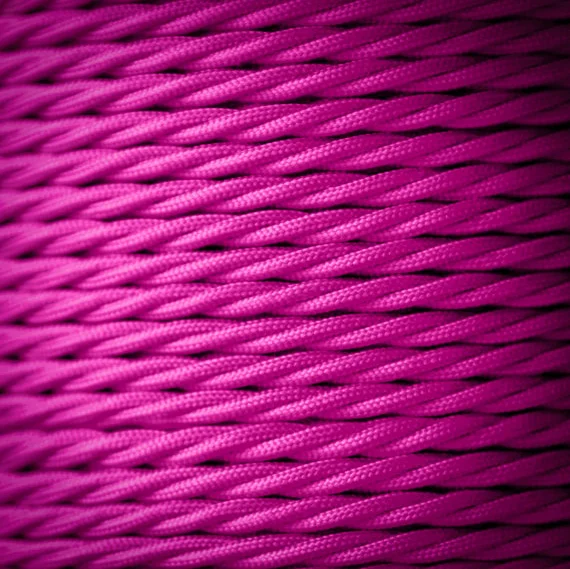 2*0.75 Vintage flexible Cable Electrical Wire Twisted Cable Retro Textile Pendant Light Wire
