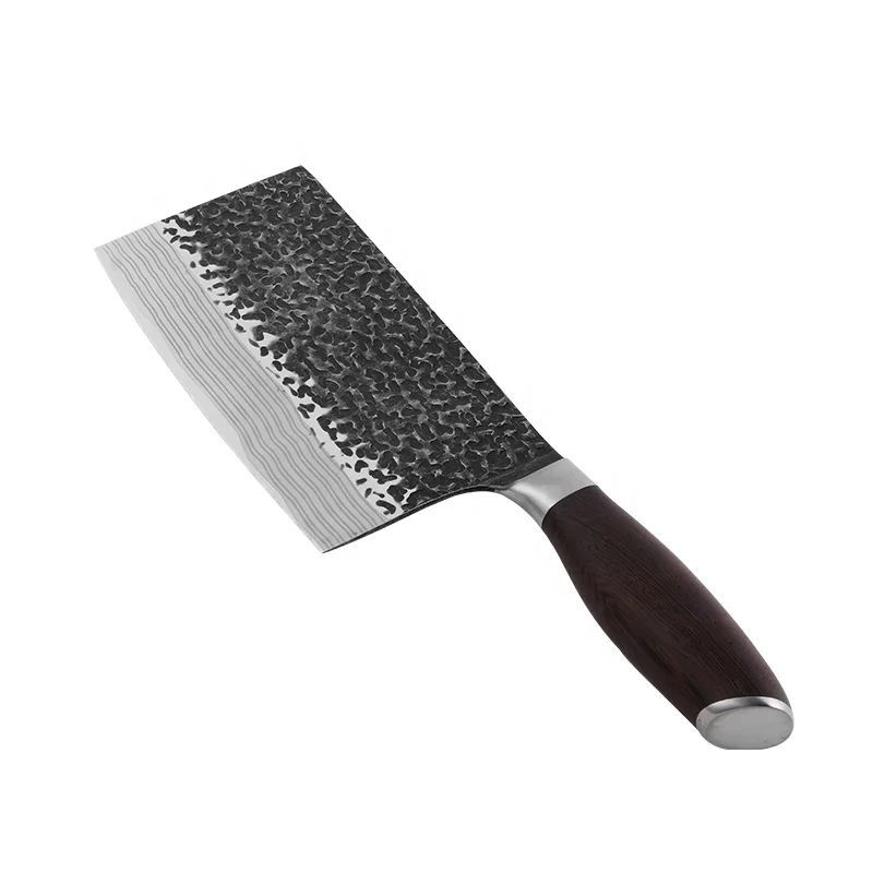 kitchen knives High Quality Stainless steel kitchenware hand forged knife accessories Cleaver knife with Damascus pattern