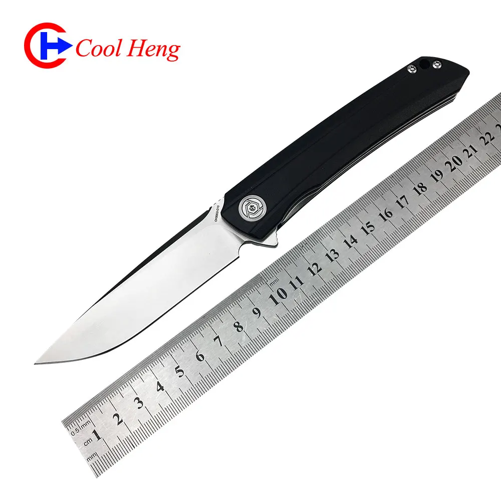 
Wholesale Superior quality G10 handle d2 steel Camping tactics Pocket knife Folding outdoor knife Quick Open with Auxiliary 