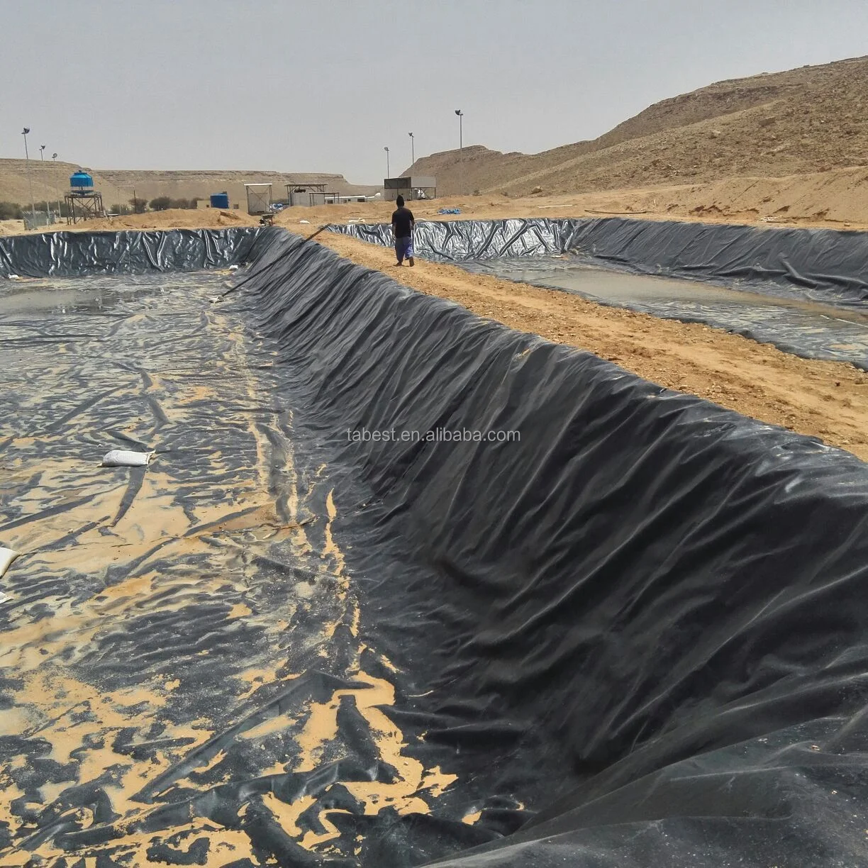 1 мм hdpe гильзы для пруда геомембраны очистки сточных вод и биогаза