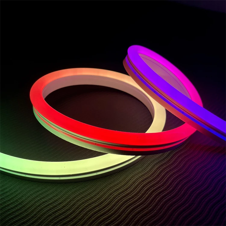 Full Color RGBIC DC24V 14W/M SMD2835 IP67 120leds Silicone Neon Tube LED Neon Flex for Home and Outdoor Decoration