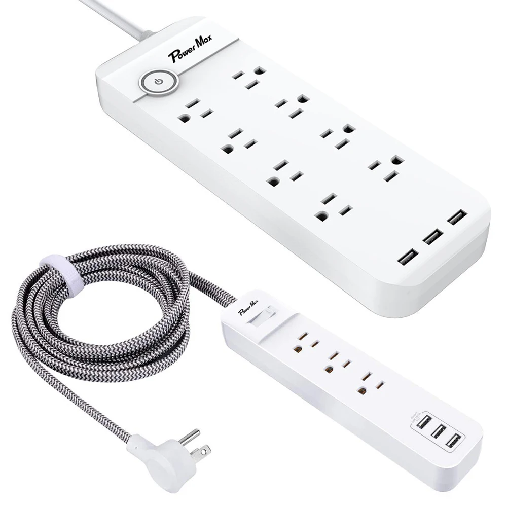 3 Outlets 3 USB tuya  Smart wifi Socket USB 8 Way Power Strip with Surge Protector smart wifi socket cruise ship power strip