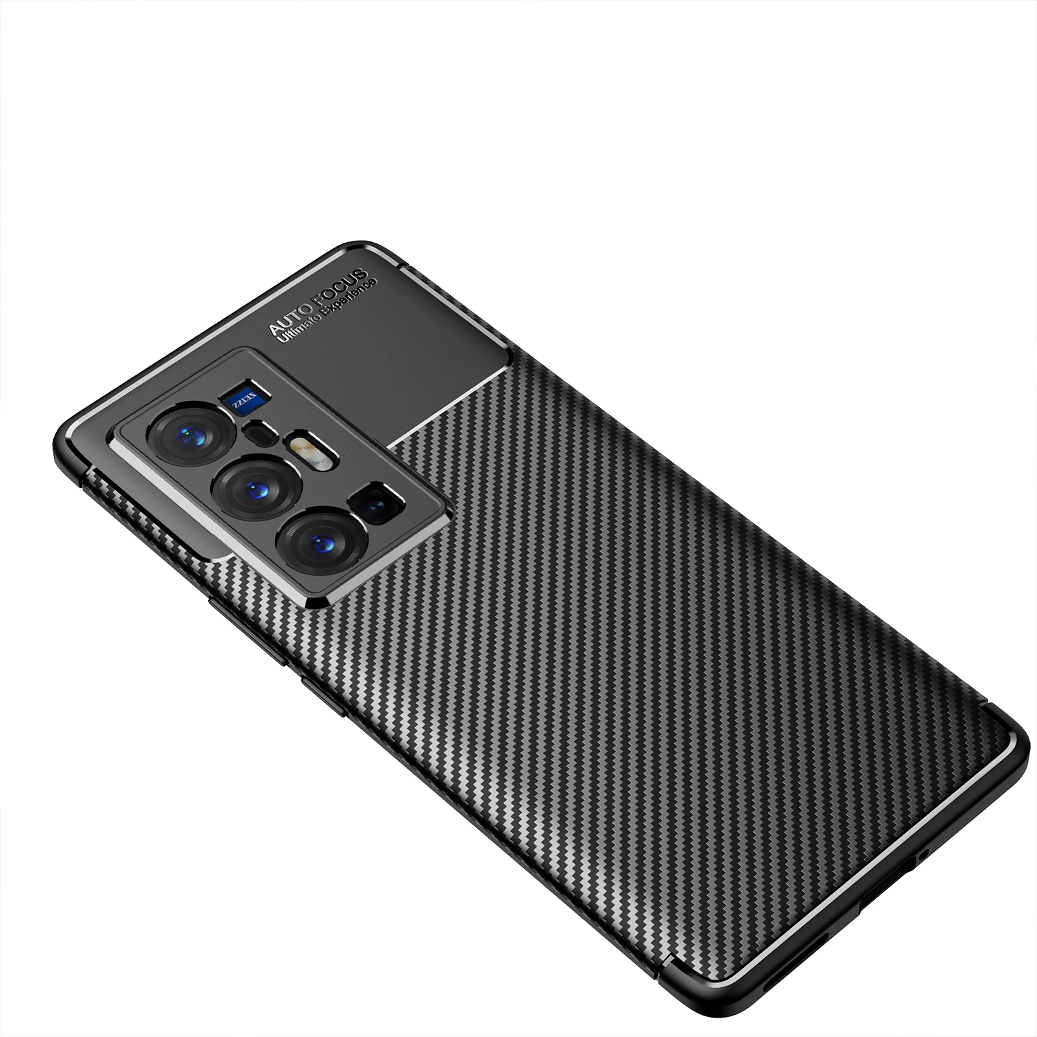 Top Quality Carbon Fiber TPU Case For vivo X70 Pro+ Back Cover Phone Case