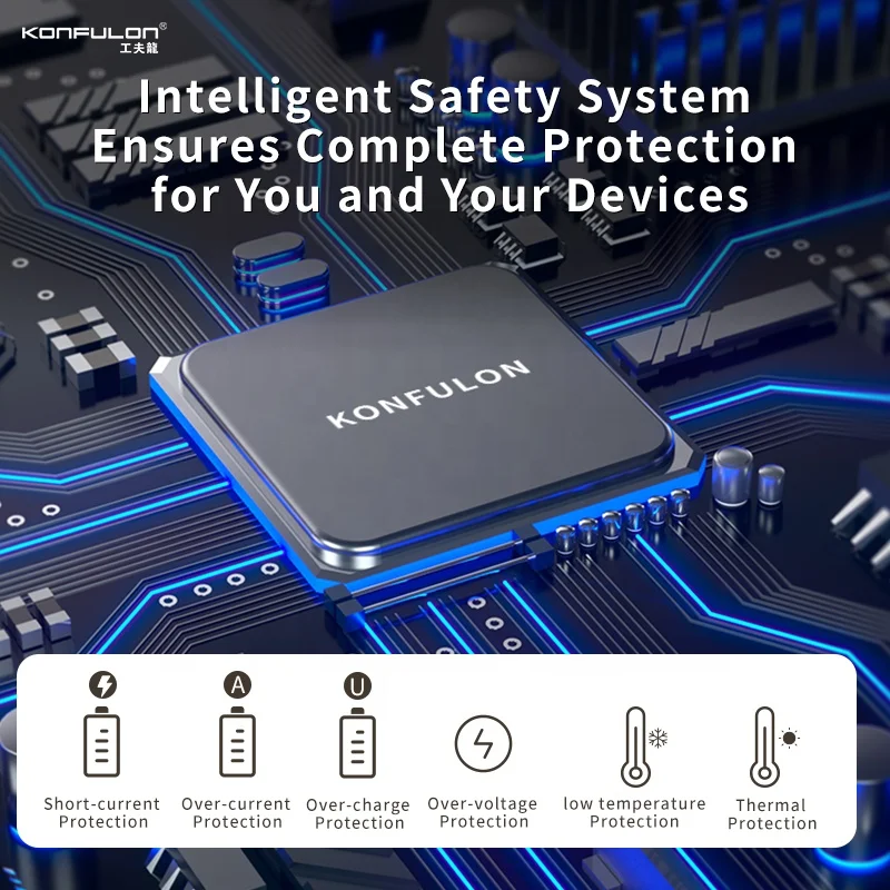 Портативный перезаряжаемый аварийный 500 Konfulon Вт 135800 мАч