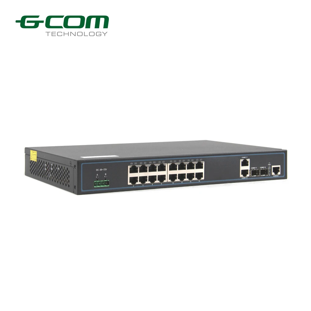  GCOM L2 layer 2 быстрый гигабитный коммутатор ethernet сеть с 16 портами управляемый без