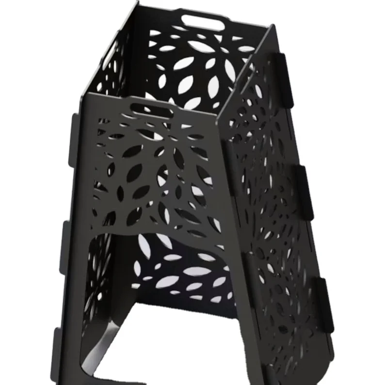 Outdoor Camping Folding Lightweight Never Rust Stainless Steel Portable Campfire Fire Pit