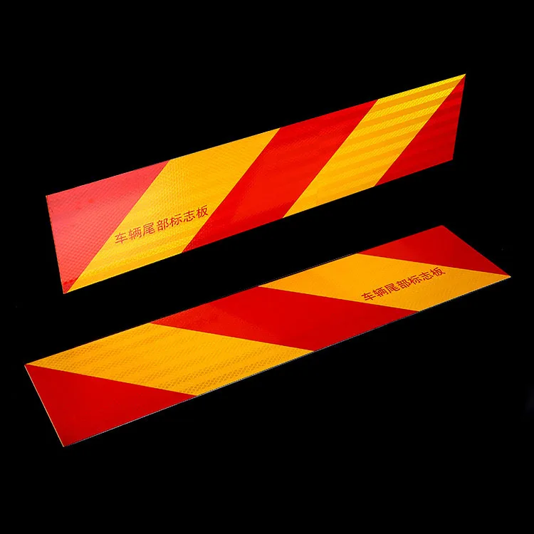 Manufacturer License Rear Brakes Backing Marking Plate Reflective Sheeting Sticker For Heavy Vehicle