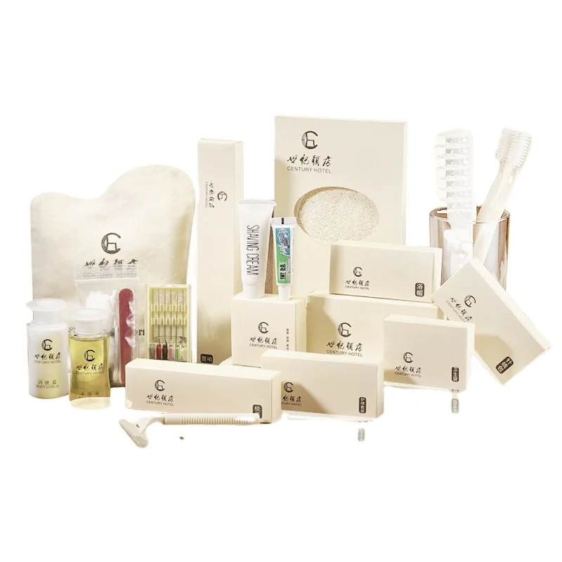 Hotel toiletries soap shampoo shower gel bottle