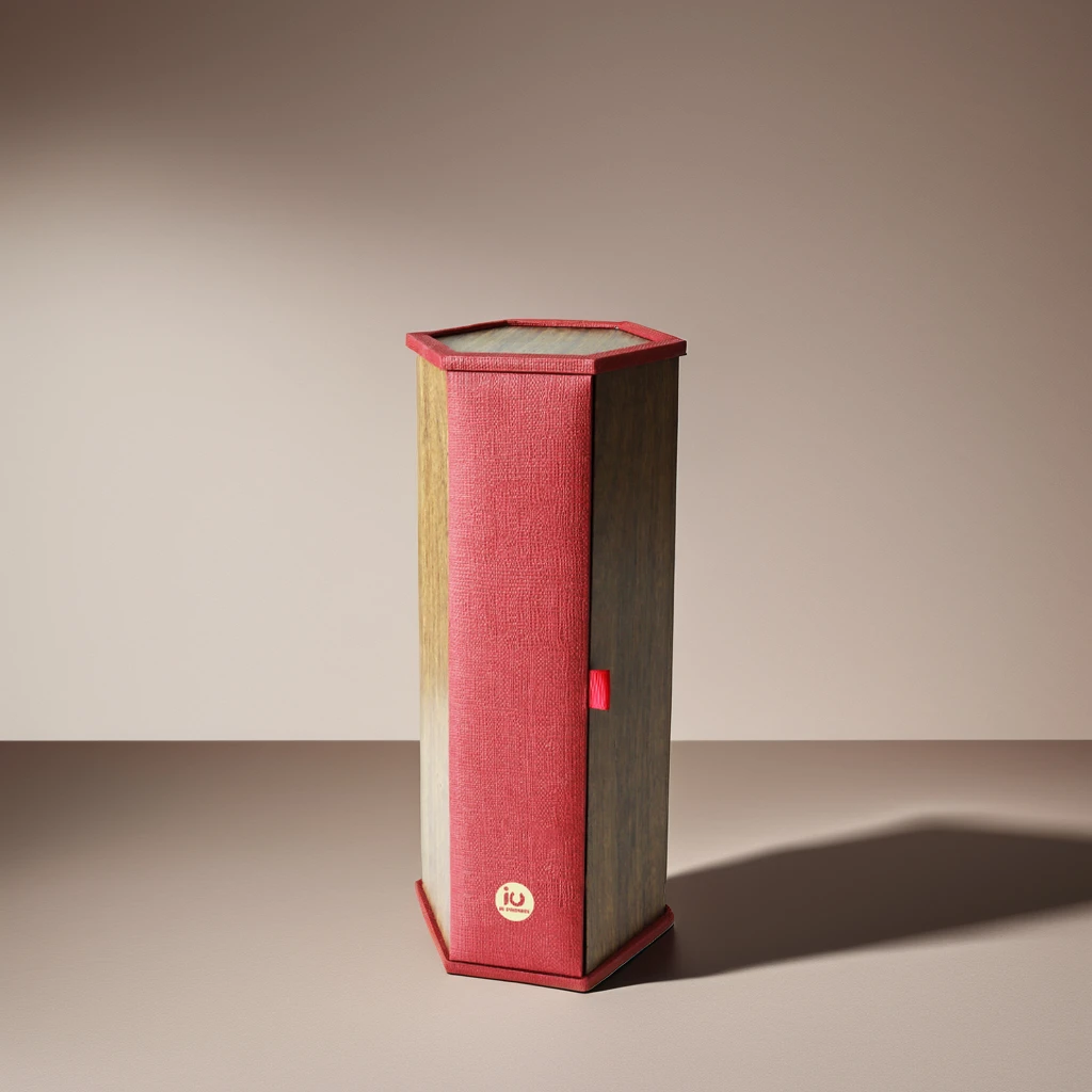 Red Wine Champagne Vodka Whisky Gift Box Cardboard Packaging Alcoholic Beverages Varnishing Elegant Wine Gift Box Cosmetics