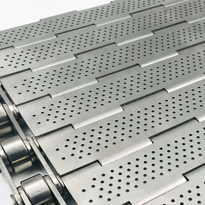 Stainless steel  Food Grade Chains Flat Plate conveyor belt