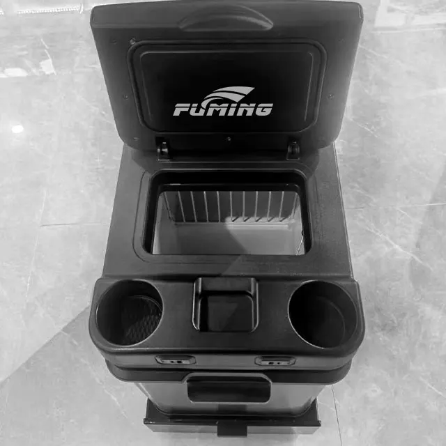 Suitable for Mercedes Benz Sprinter car center console upgrade and modification, armrest refrigerator compressor cooling