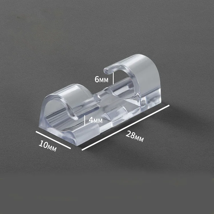 20 Pieces In A Box Wire Fixed Clips Adhesive Clamp Desk Cord Clip Fixing Cables Holder Clamp Usb Line Cord Organizer