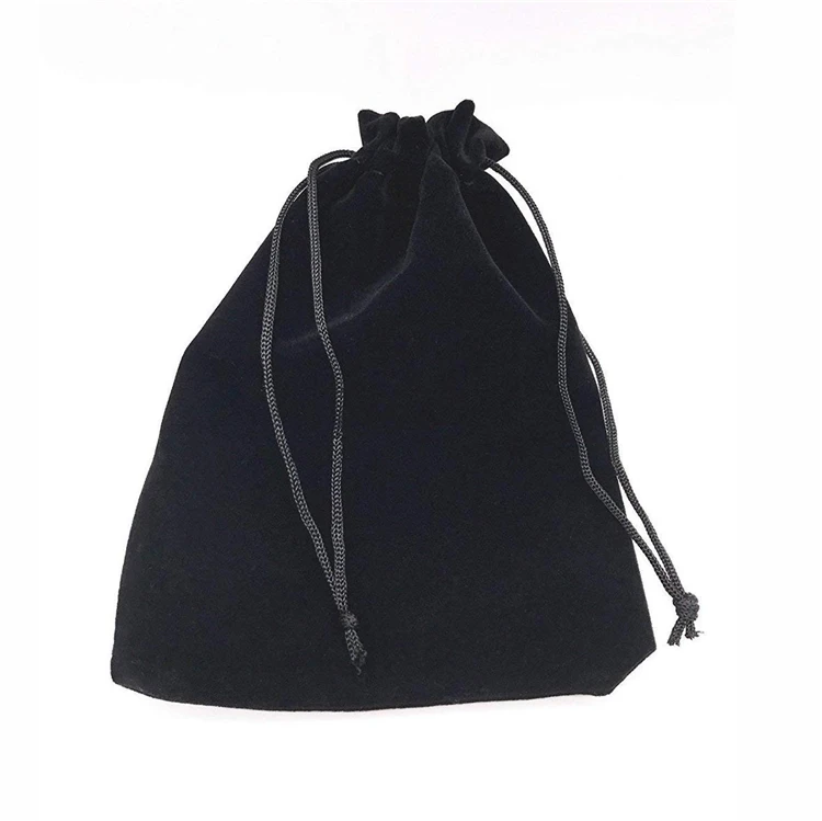 Promotional Drawstring Velvet Packaging Fabric Gift Bags Custom Logo Printed Drawstring Bag