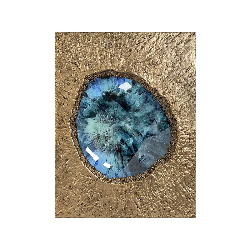 Hot selling Modern art Hotel Art project Large geometric wood carving epoxy 3D wall art