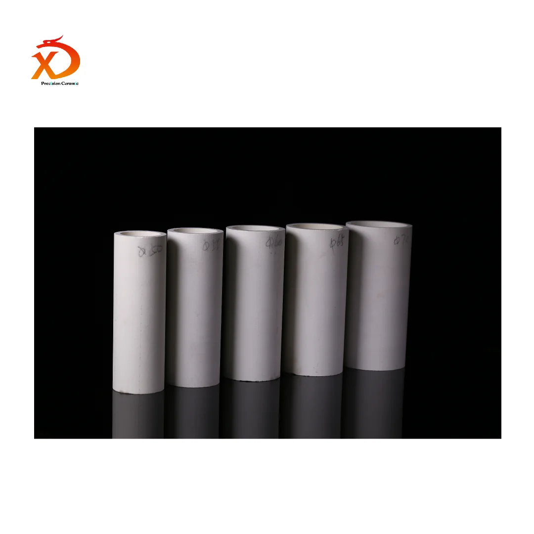 High Temperature Refractory Alumina Tube Alumina Ceramic Roller For Industrial Kiln
