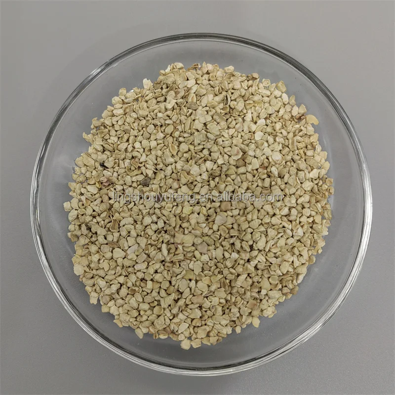 Polished corn heart pellet feed sachet filled with edible fungus culture hamster white corn cob pet bedding