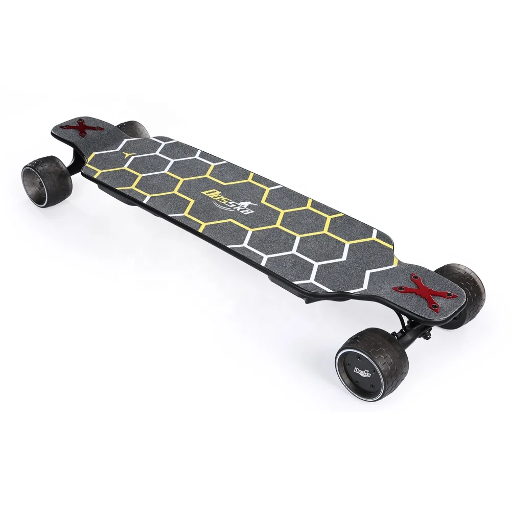 New arrival H2B-02Max best electric skateboard speed 40km/h 27.9 mph off road electric skateboard drop down deck skateboard