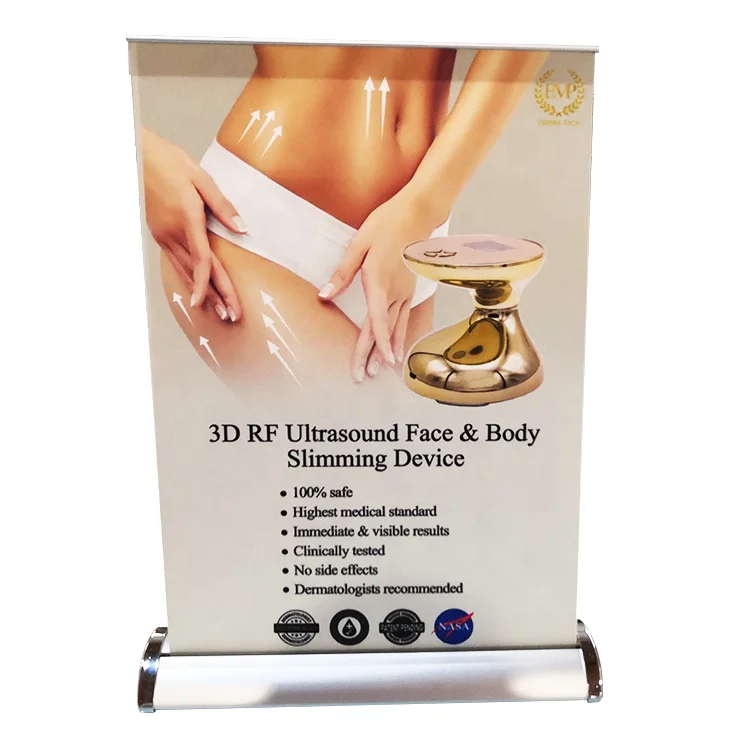 Customized portable tabletop tabletop aluminum mini mini rollup banner stand