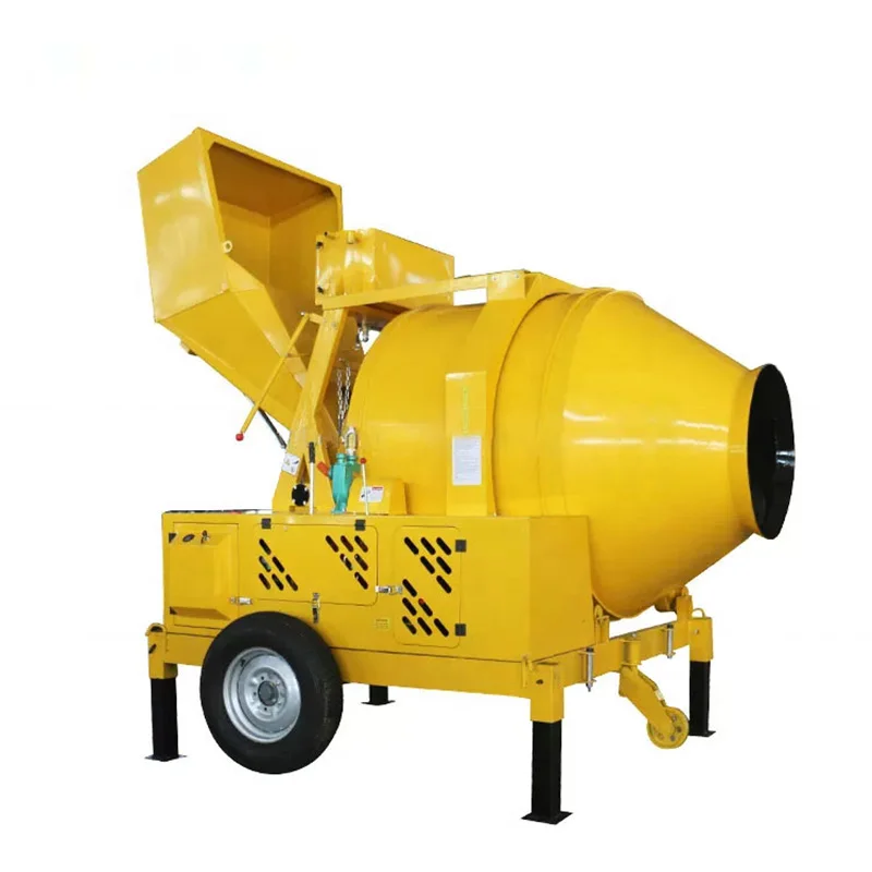 High Quality Concrete Mixer Jzc350 Series 350L Concrete Mixers With Diesel Engine And Hydraulic Tipping Hopper
