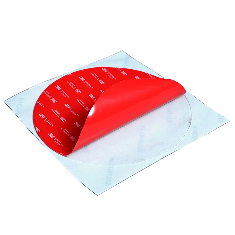 Custom shape size 1.0mm 0.5mm double sided tape clear transparent 4910 vhb square round tape pad