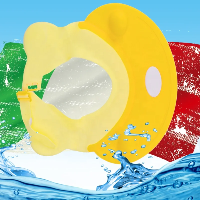 Baby Bath Wash Shower Shampoo  Cap Adjustable Soft Silica Bathing tub Head Hair Rinser hat Protection Kid and Toddler