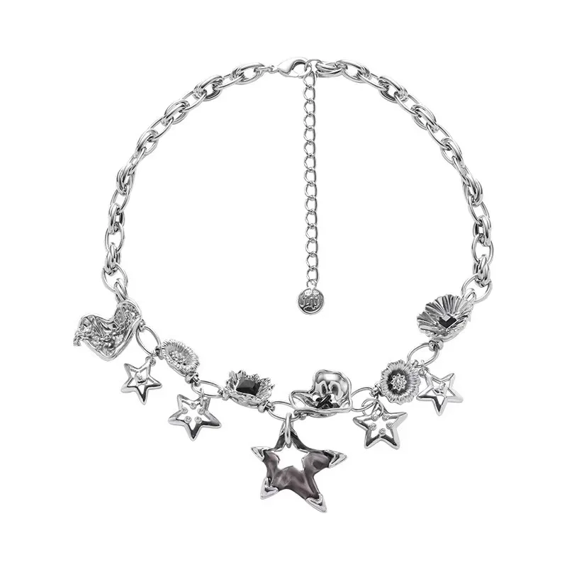 Unisex Mardi Gras Party Supplies Diamond-Stone Beaded Chain Necklace with Mask Medallion Pendent Gift Idea