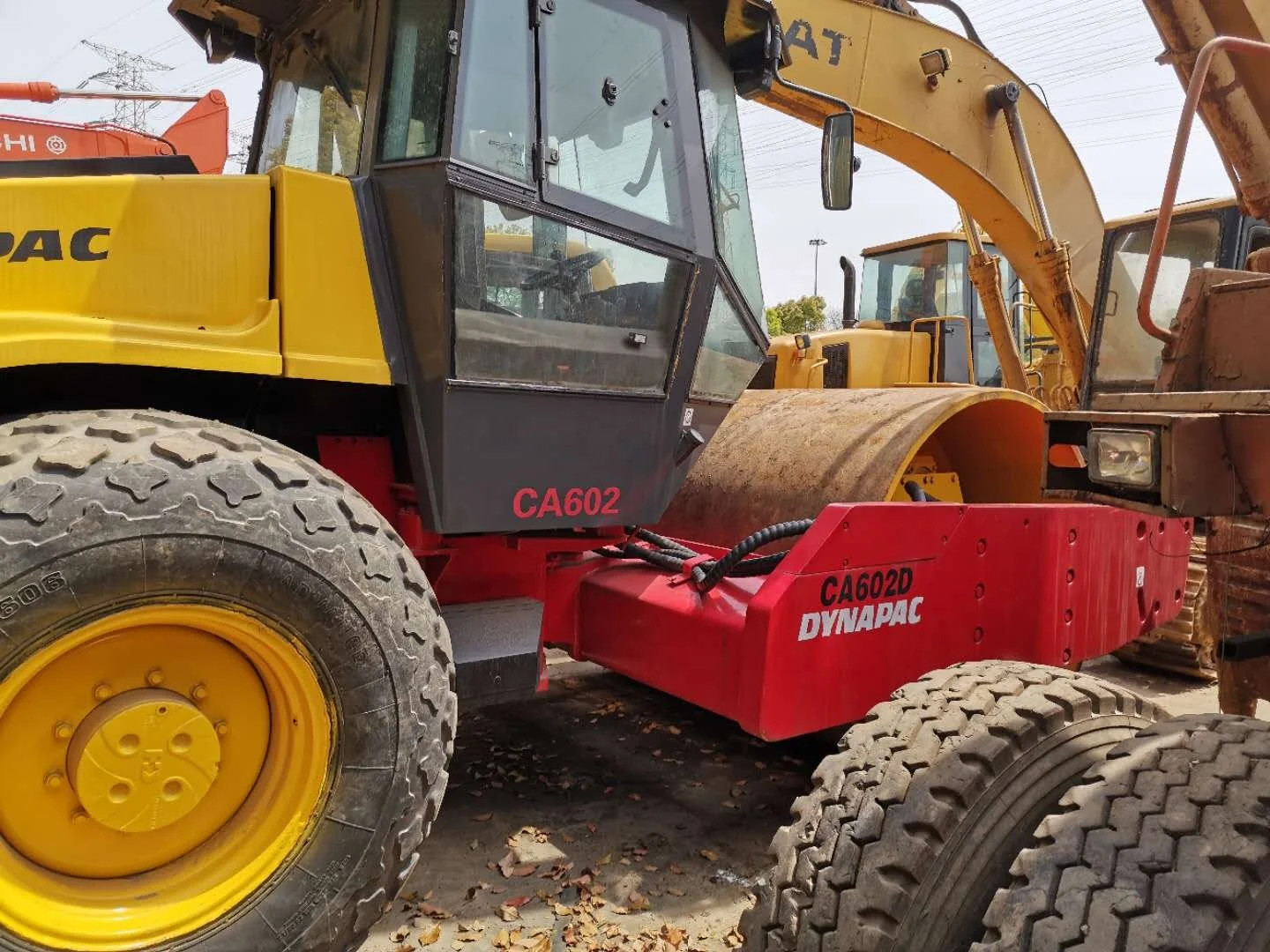 Used single drum steel wheel high power Dynapac CA602D road roller secondhand comfortable ride foundantion construction machine